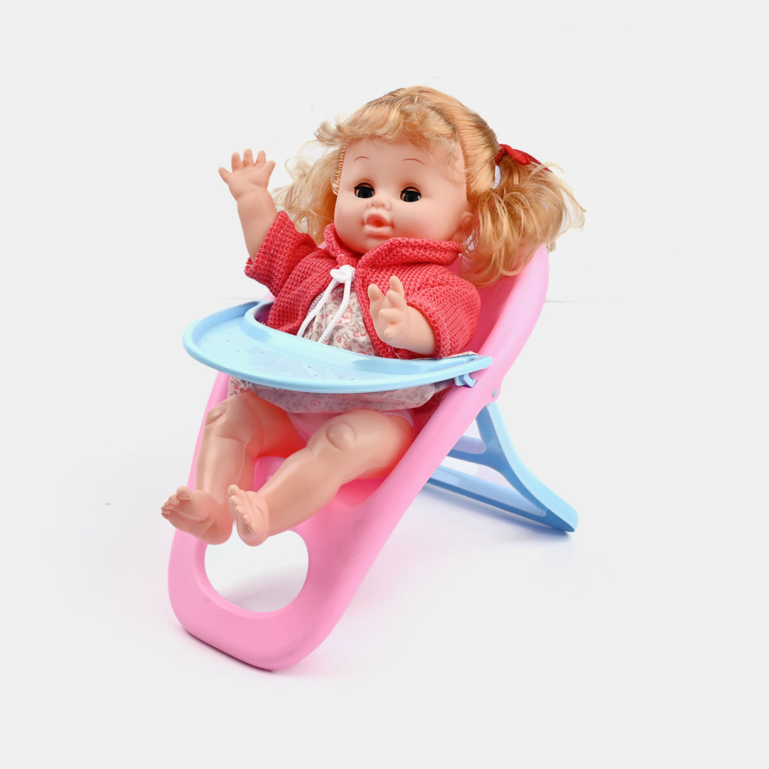 Baby Doll High Chair Playset | Baby Care Roleplay For Girls
