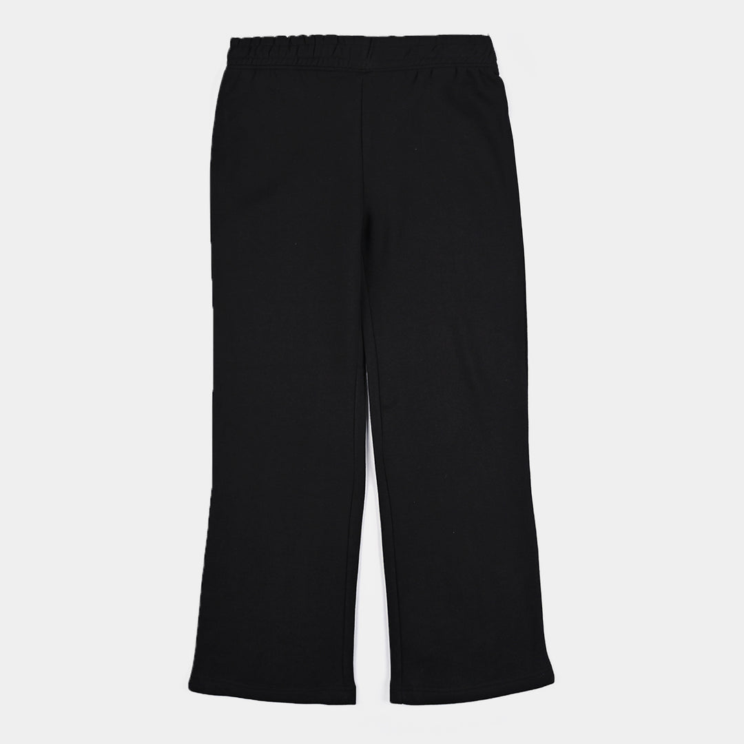 Teens Girls Fleece Co-Ord Set - Simplicite-BLACK