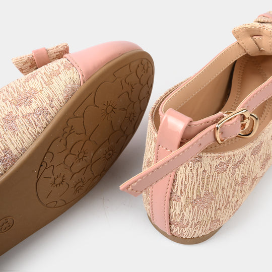 Girls Pumps ZP-047 - Peach