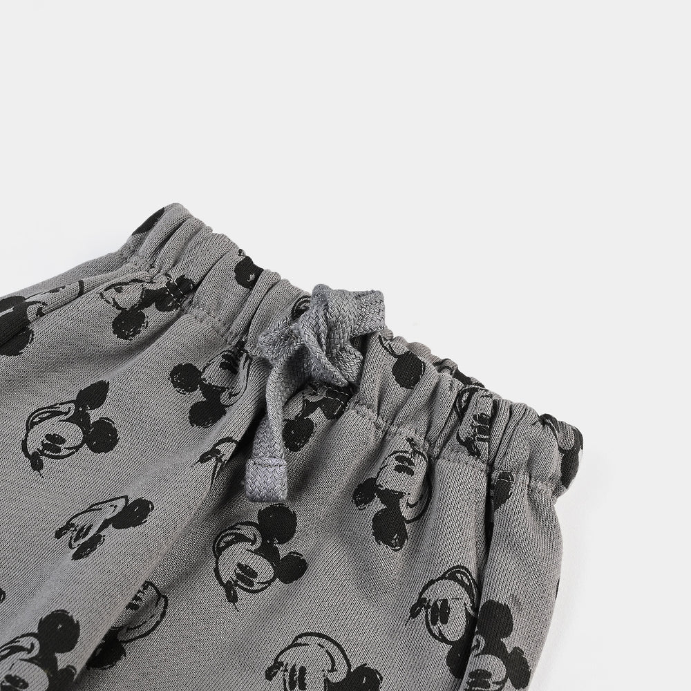 Infant Boys Cotton Terry Sleeping Pyjamas-GREY