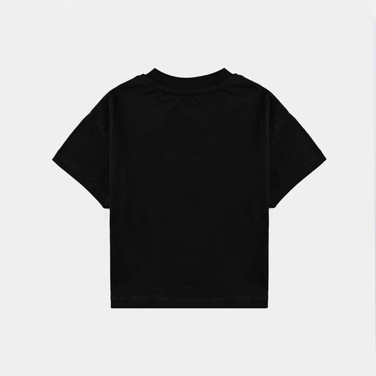 Infant Girls Cotton Jersey T-Shirt (Marie) - Black