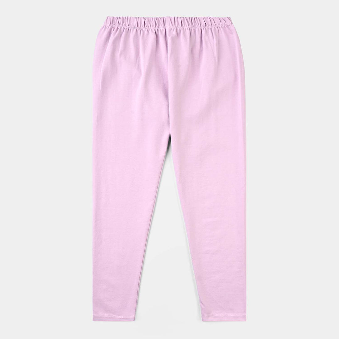 Girls Lycra Jersey Tights (Basic) - Lilac