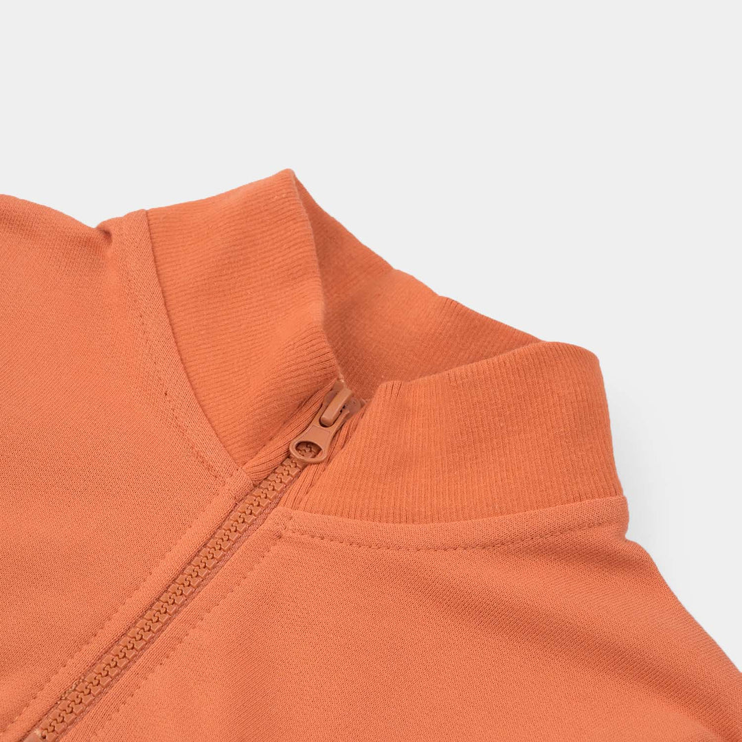 Boys Cotton Terry Sweatshirt Future Edition-Orange