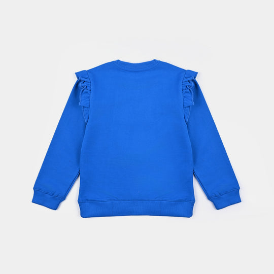 Girls Cotton Terry Sweatshirt Character