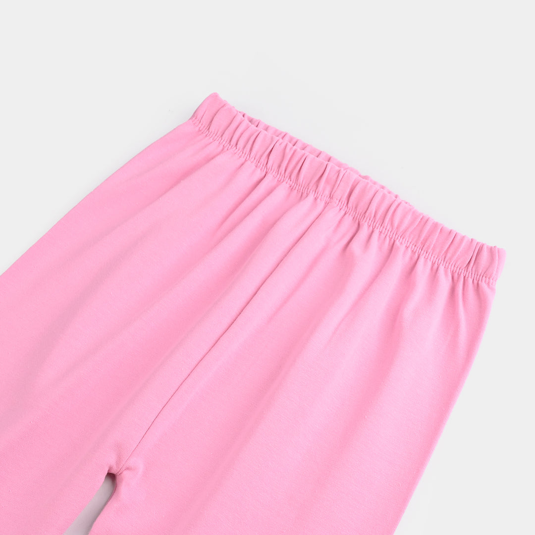 Girls Lycra Jersey Tights-Pink