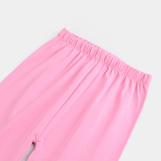 Girls Lycra Jersey Tights-Pink