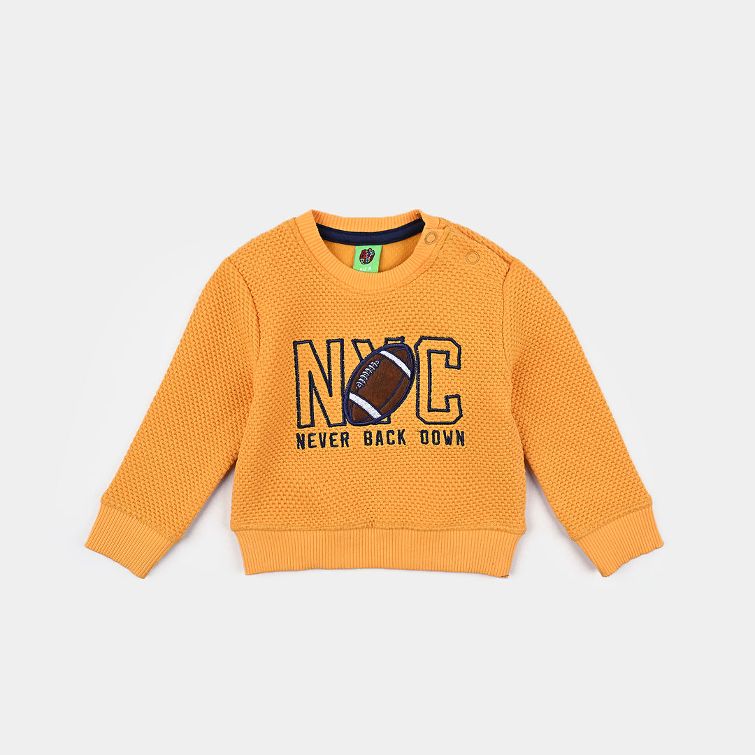 Infant Boys Jacquard Sweatshirt Never-Citrus
