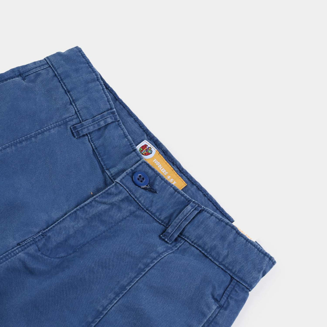 Boys Cotton Twill Short Game Zone-Blue