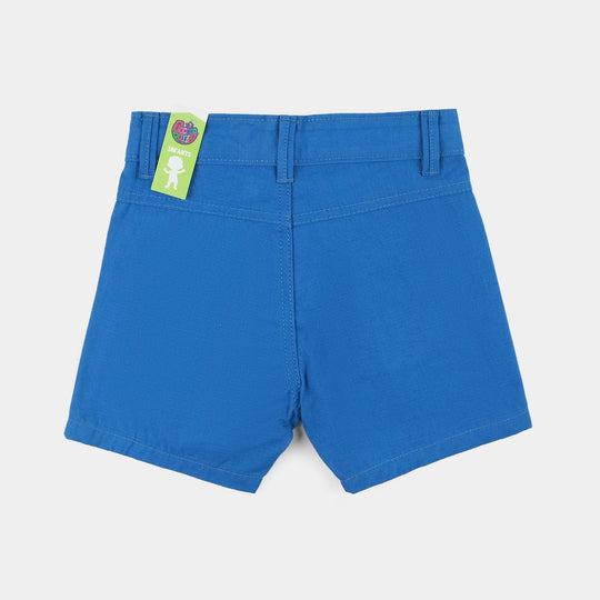 Infant Boys Cotton Twill Short Bluey-Blue
