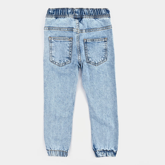 Boys Denim Stretch Pants - Light Blue
