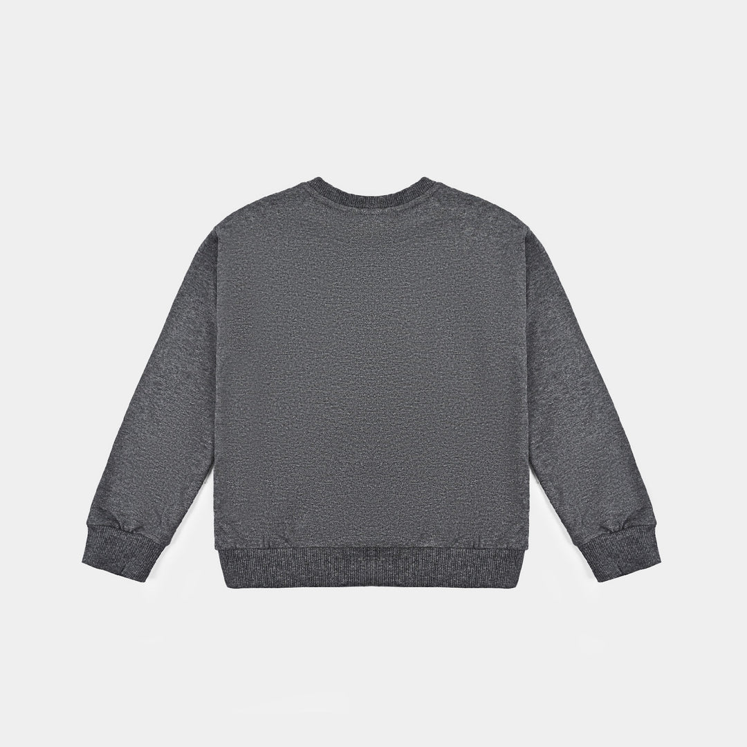 Boys Cotton Terry Sweatshirt Justice-Melange