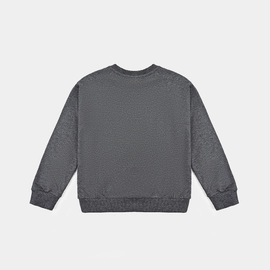 Boys Cotton Terry Sweatshirt Justice-Melange