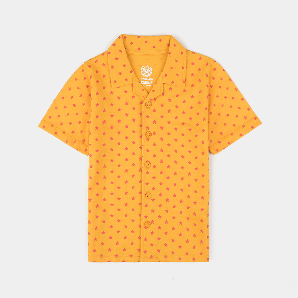 Boys Poly Cotton Jersey Night Wear - Citrus/Yellow
