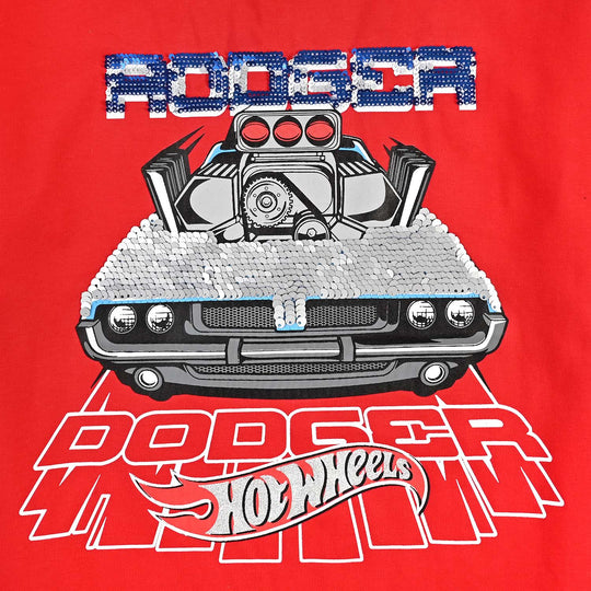 Boys Lycra Jersey T-Shirt Rooger-Red