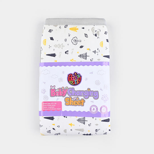 Baby Changing Sheet 13x16 Tree | Light Grey