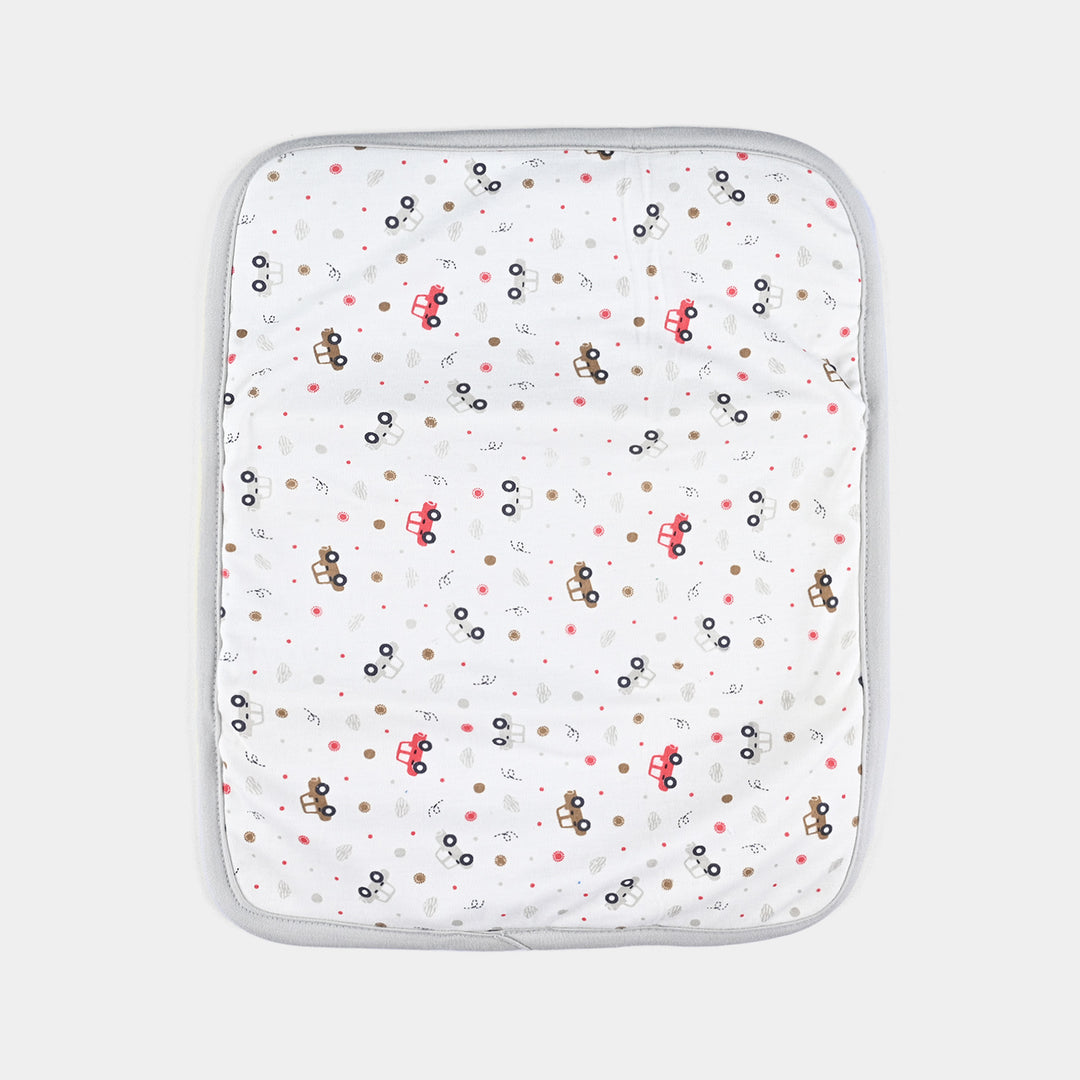 Baby Changing Sheet 13*16 Small Car | Light Grey -