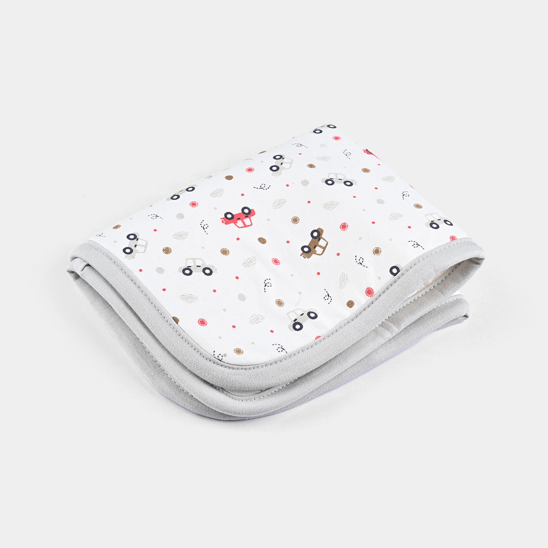 Baby Changing Sheet 13*16 Small Car | Light Grey -
