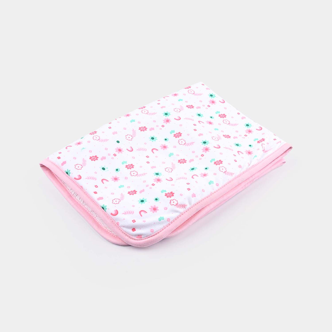 Baby Changing Sheet Flower | Light Pink
