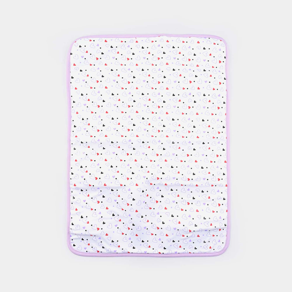 Baby Changing Sheet Heart | Purple