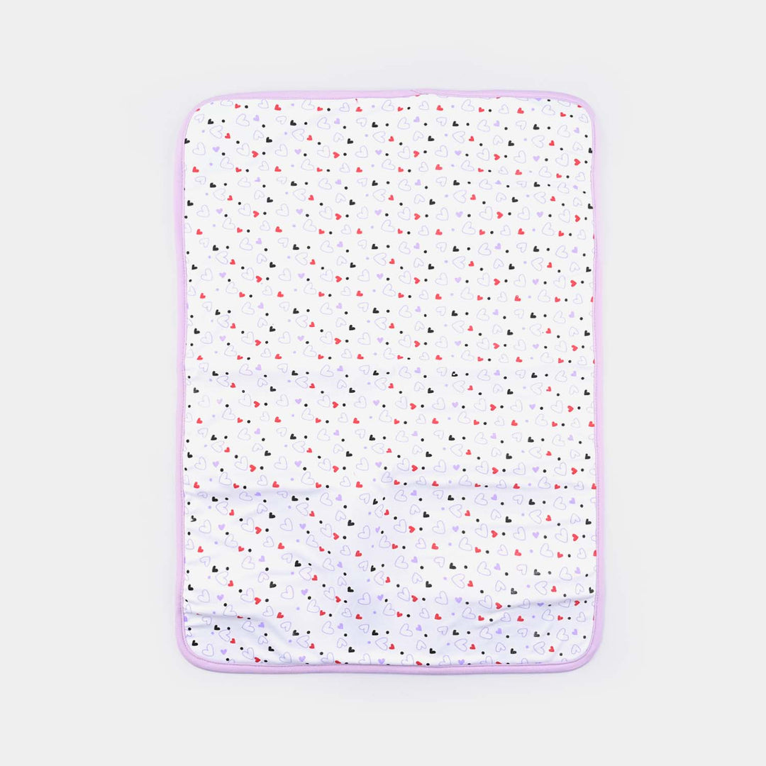 Baby Changing Sheet Heart | Purple