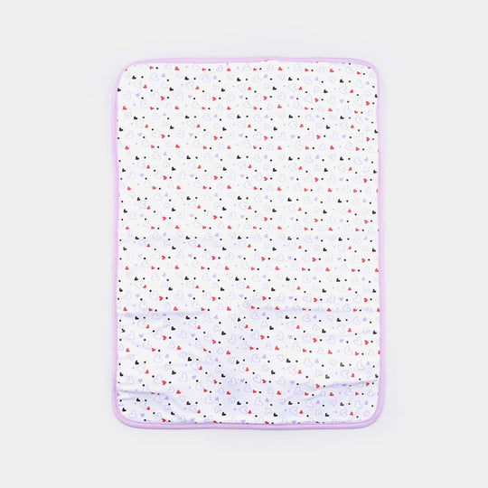 Baby Changing Sheet Heart | Purple