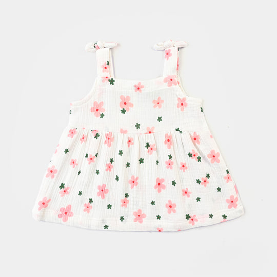 Infant Girls Seersucker 2-Piece Set (Crinkle Flower) - Multi