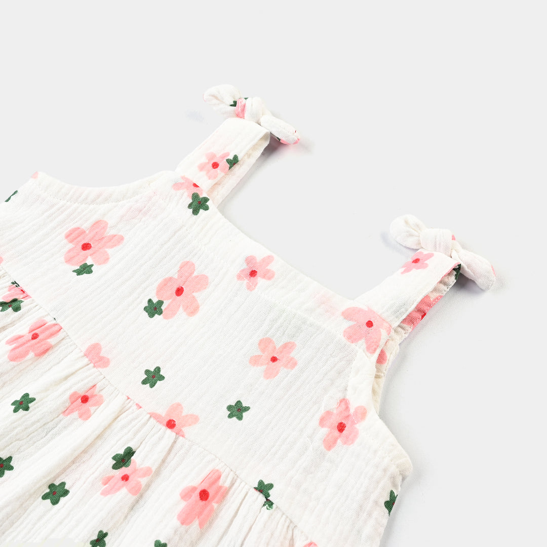 Infant Girls Seersucker 2-Piece Set (Crinkle Flower) - Multi