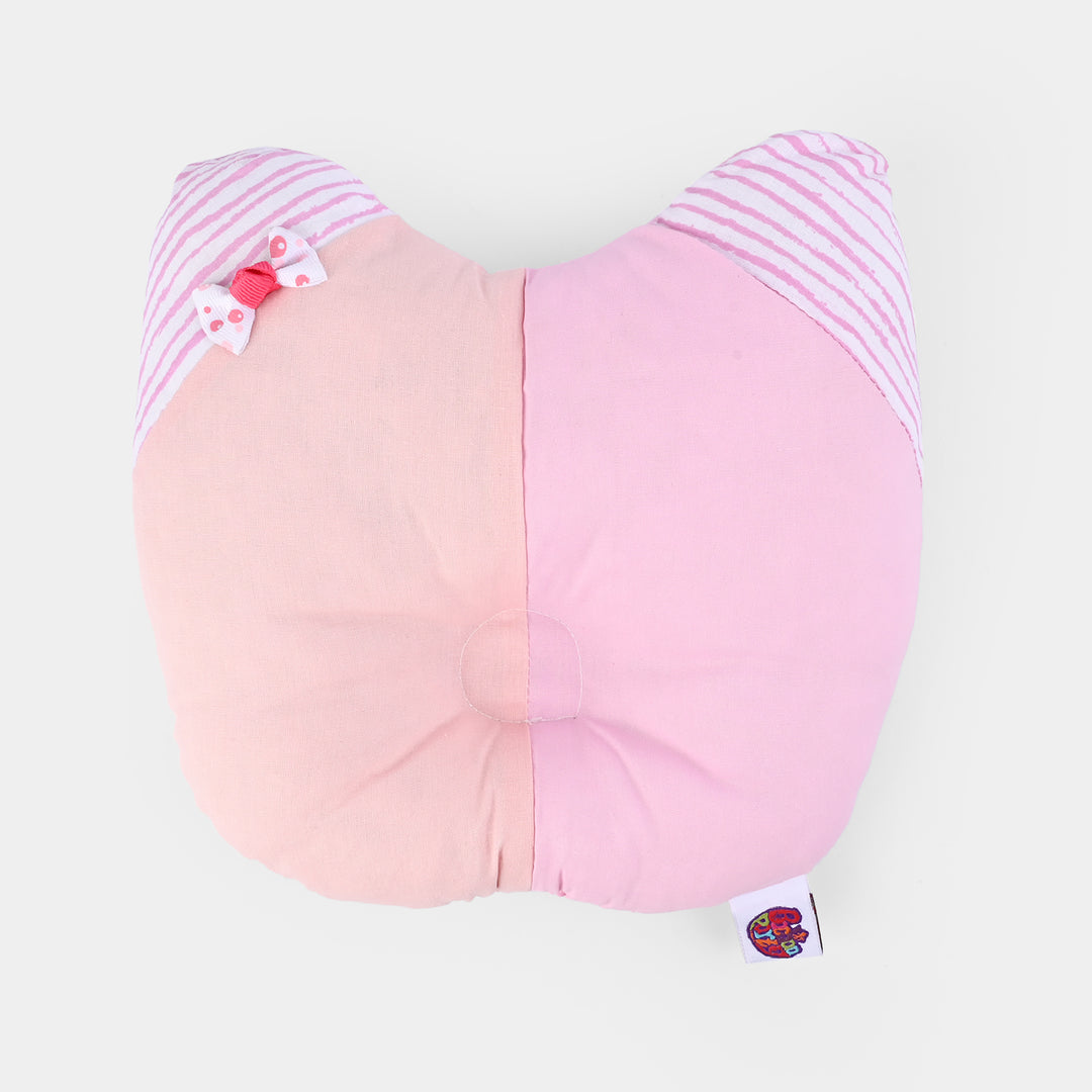 Baby Round Ear Pillow | Light Pink