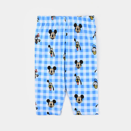 Infant Boys Poly cotton Jersey Night Suit All over Print - Blue