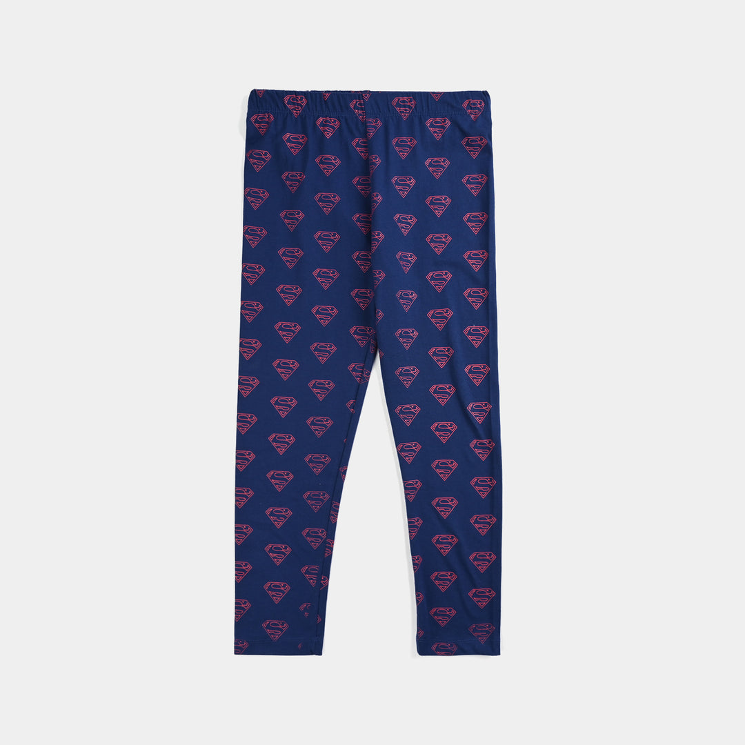 Boys Poly Cotton Jersey NightWear-Navy Blue