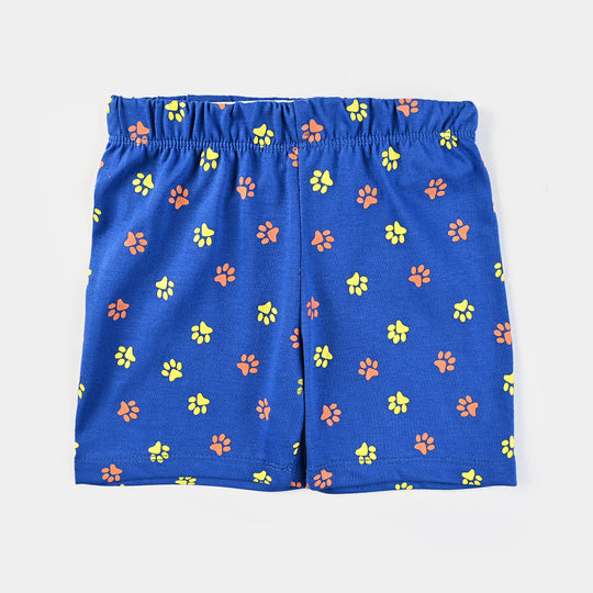 Infant Boys Poly Cotton Jersey Night Suit Wild About Sleep-C.Blue
