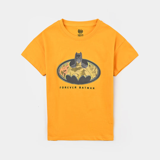 Boys Cotton Jersey T-Shirt - Citrus/Yellow