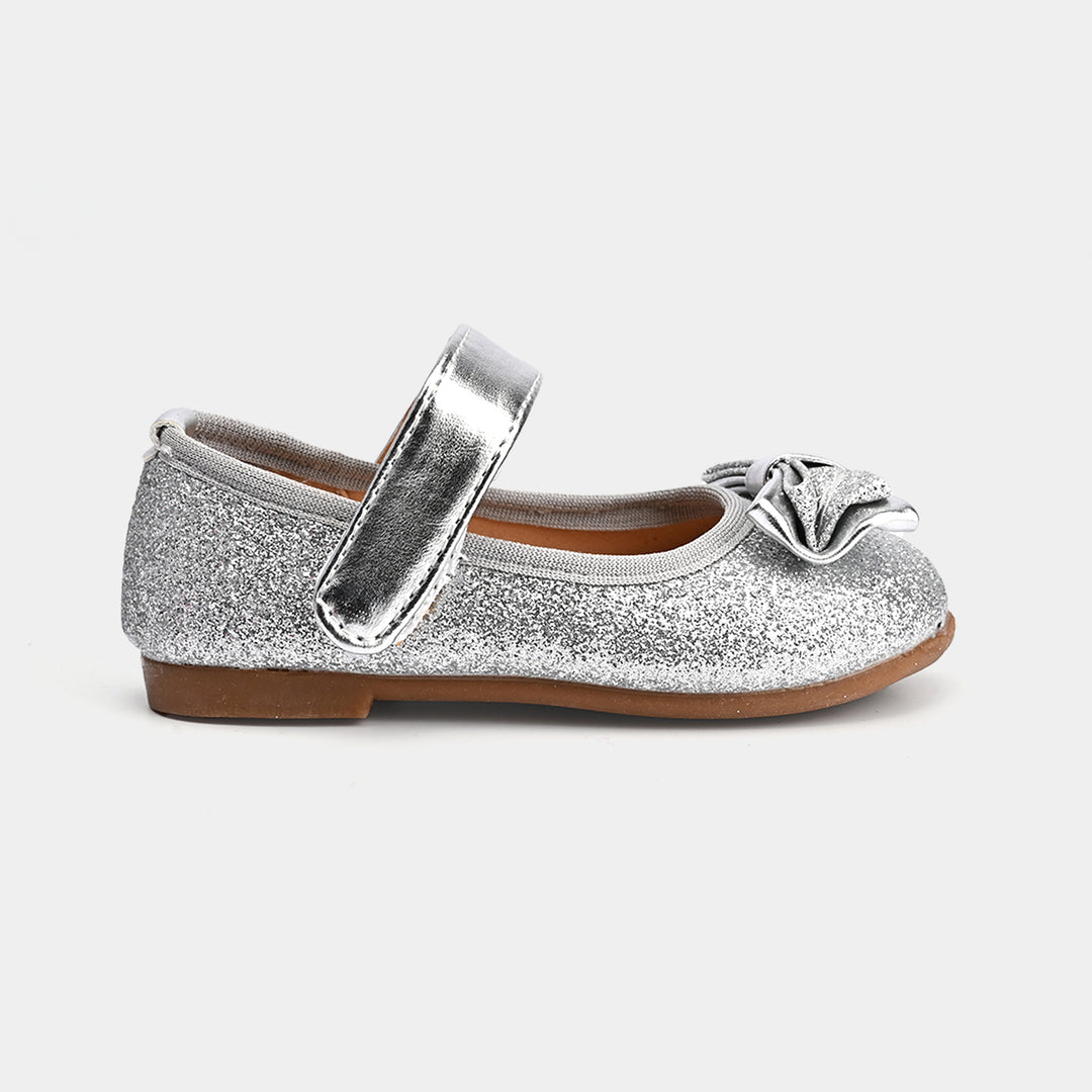 Girls Pumps 104-1-SILVER