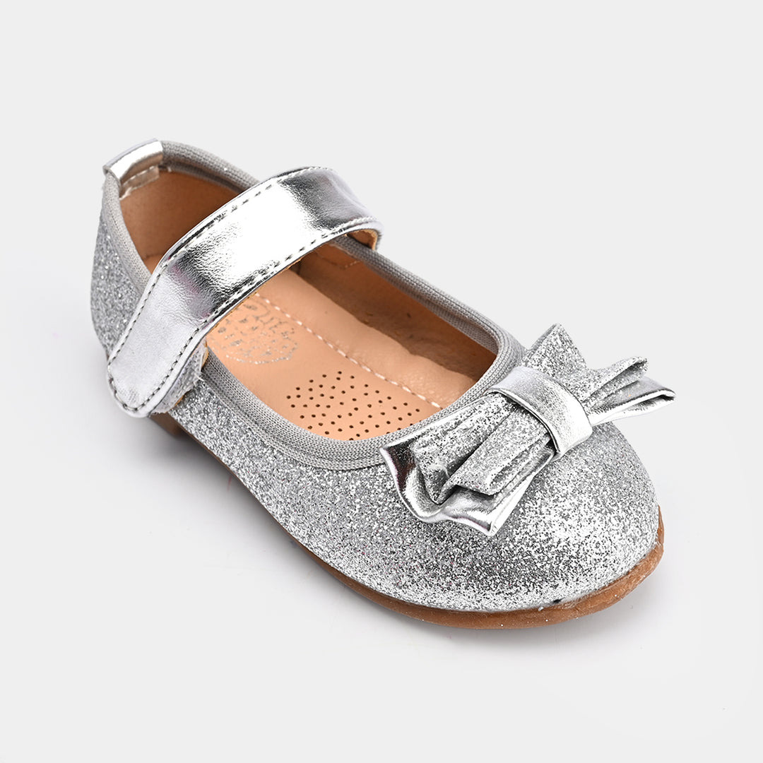 Girls Pumps 104-1-SILVER