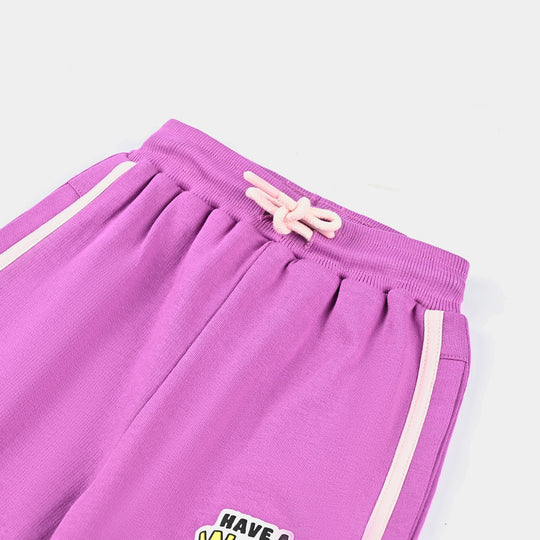 Girls Cotton Terry Jersey Pyjama WONDERFULL DAY