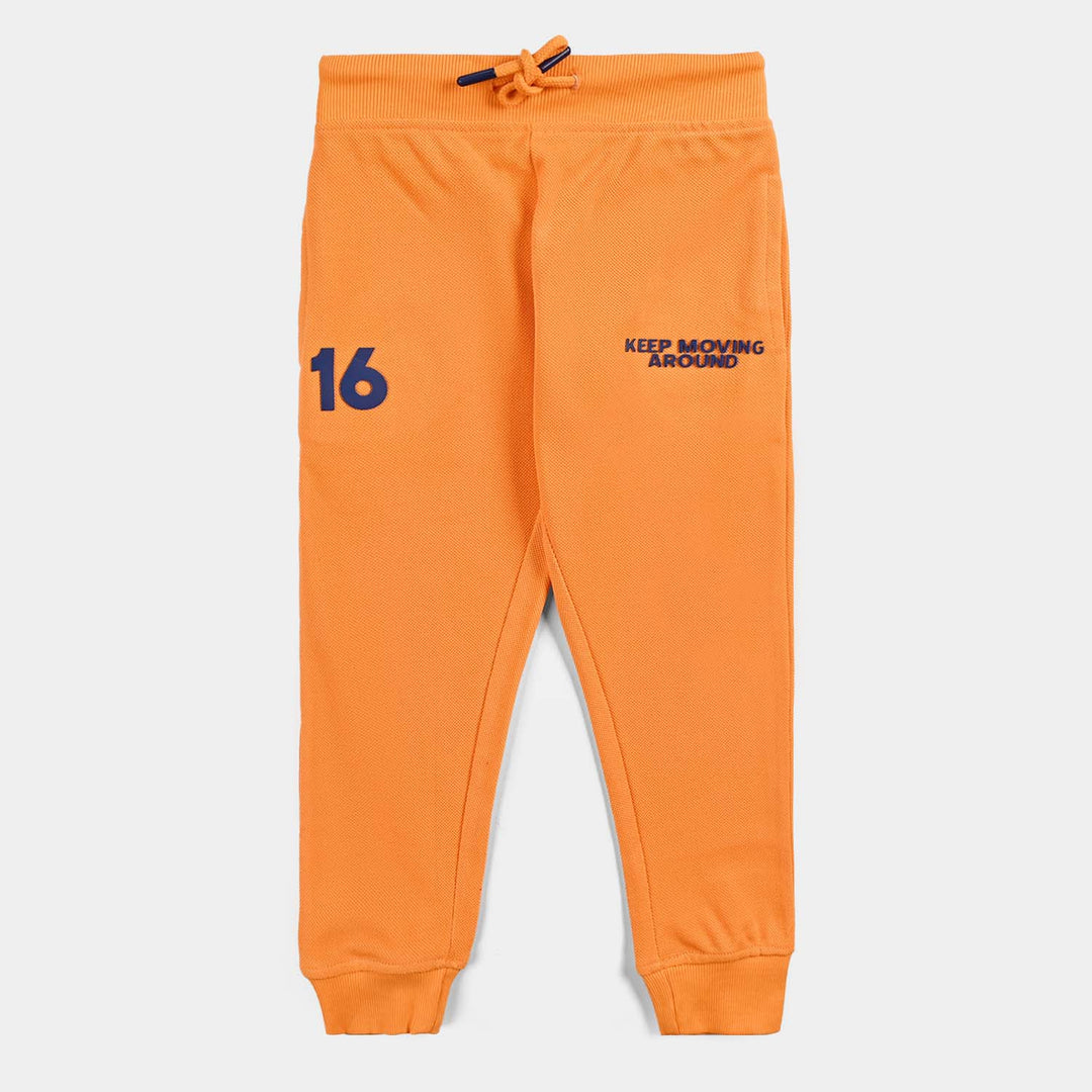 Boys Jumbo Pique Pyjama Moving Around-Blz.Orange