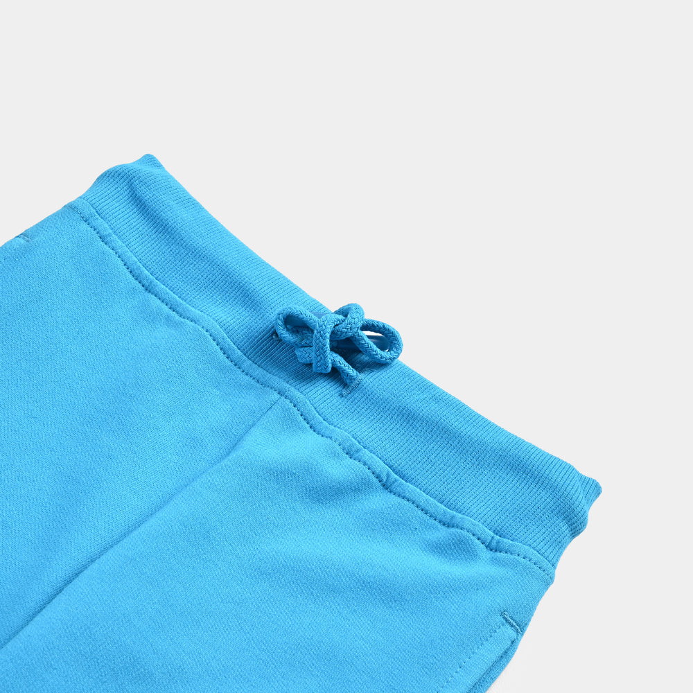 Boys Cotton Terry Pajama - Blue