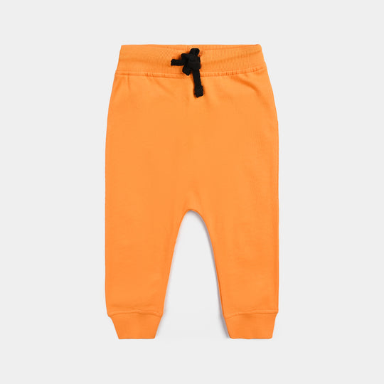 Infant Boys Cotton Terry Sleeping Pajama - Orange
