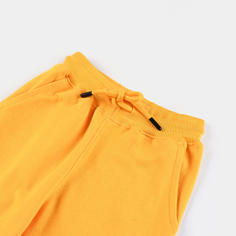 Boys Cotton Terry Pajama (Skate) - Citrus