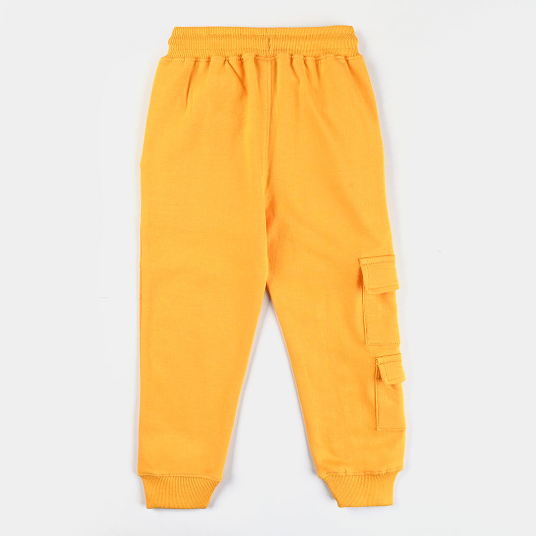 Boys Cotton Terry Pajama (Skate) - Citrus