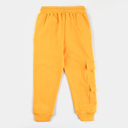 Boys Cotton Terry Pajama (Skate) - Citrus