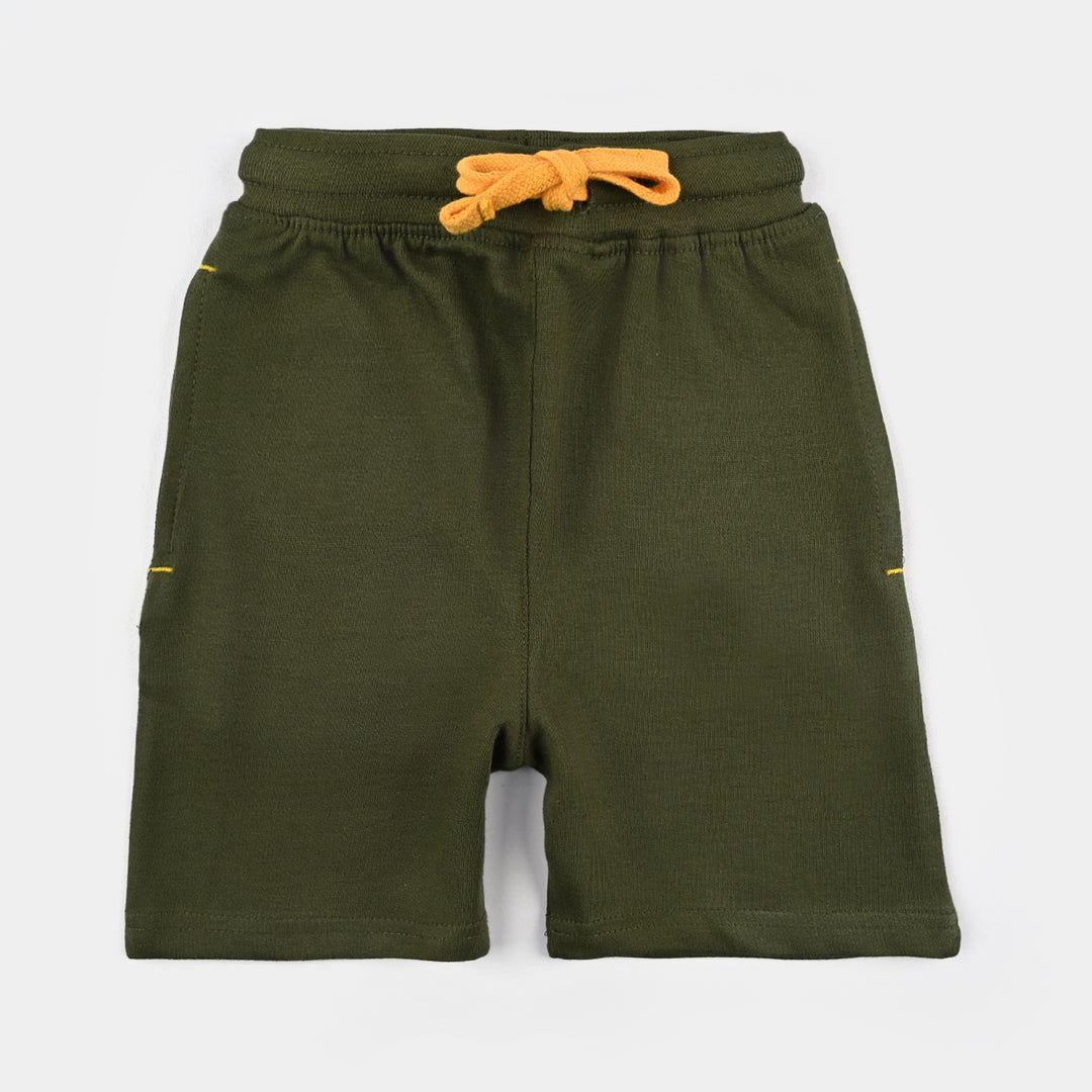 Boys Cotton Terry BASIC SHORT-Chive