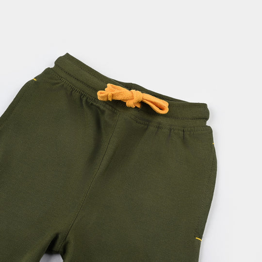 Boys Cotton Terry BASIC SHORT-Chive