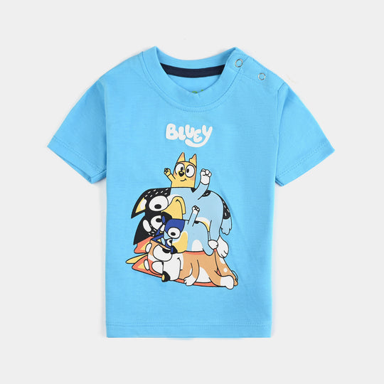 Infant Boys Poly Cotton Jersey Night Suit Bluey