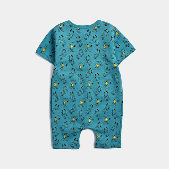 Infant Boys Cotton Interlock Romper