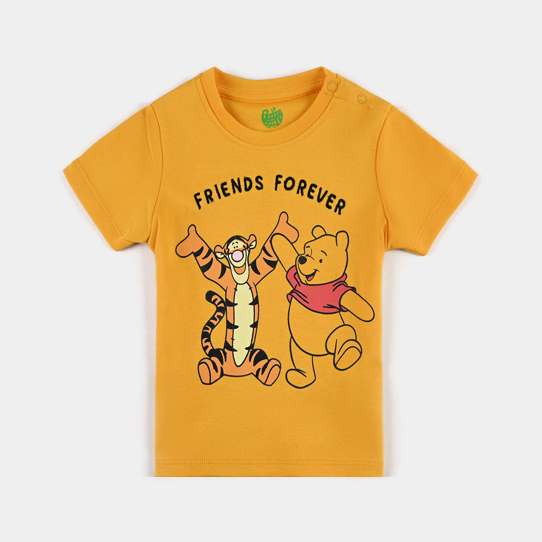 Infant Boys Cotton Interlock Suit Friends Forever-Citrus