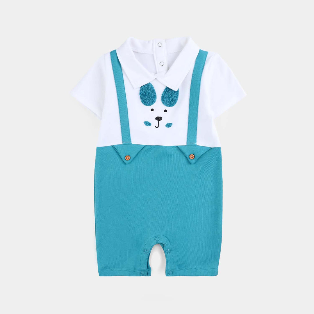 Infant Girls Cotton Interlock Romper Bunny