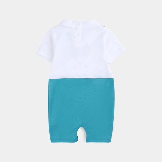 Infant Girls Cotton Interlock Romper Bunny