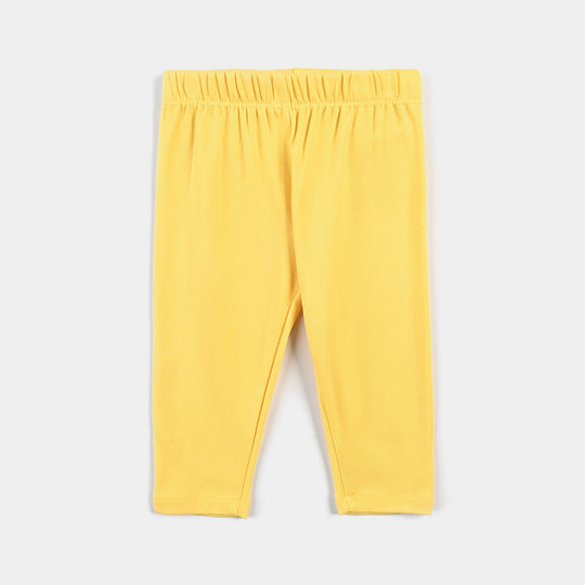 Infant Girls Cotton Interlock Suit (Hello Summer) - Yellow