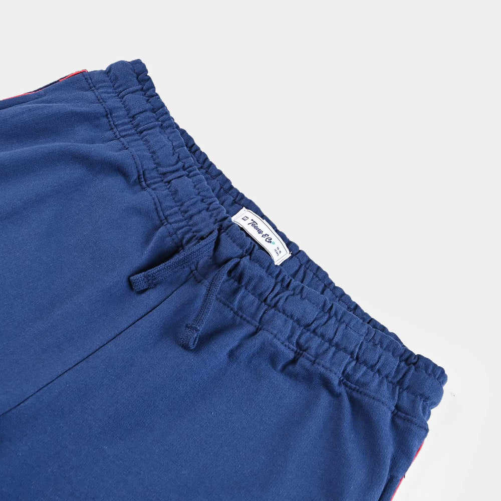 Teen Boys Cotton Terry Short - Navy Blue
